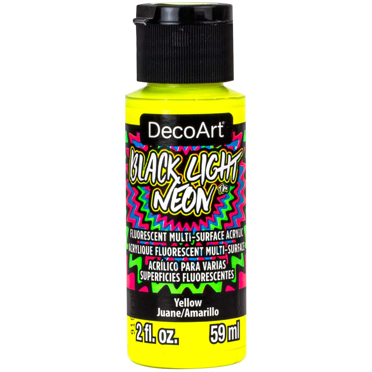DecoArt® Black Light Neon™ Fluorescent Multi-Surface Acrylic Paint, 2oz.